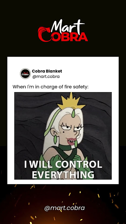 When Fire Strikes — Control the Situation with Mart Cobra Fire Blanket