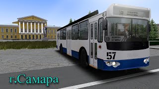 OMSI 2 Обзор на карту г. Самара на троллейбусе ЗИУ 682Г