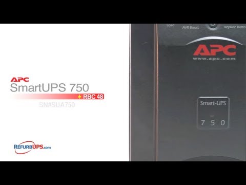 RBC48 Battery Replacement for APC SmartUPS 750 - YouTube