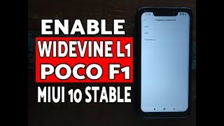 Poco F1 Как включить Widevine L1 без рута (MIUI 10)