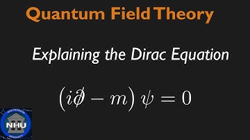 The Dirac Equation in QFT