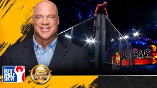 Kurt Angle recounts his top of the cage moonsaults