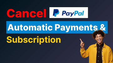 How to Cancel Paypal Subscription & Automatic Payments