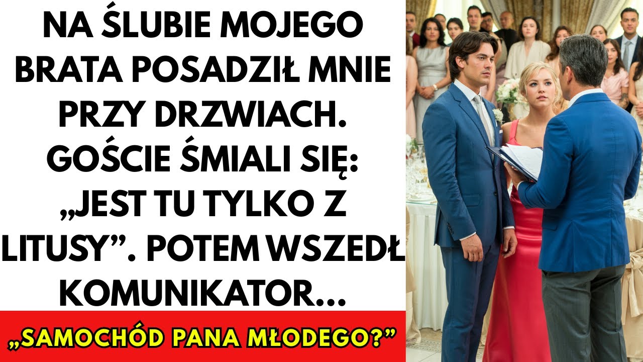 Mój brat posadził mnie przy drzwiach na swoim ślubie, przy stoliku numer dwanaście, razem z dalekimi kuzynami i sąsiadami rodziców. Siedziałem tam, czarny garnitur, srebrny krawat, i patrzyłem,...