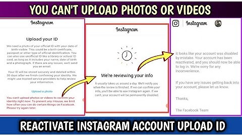 Upload Your ID You Cant Upload Photo Or Video Confirm Identity| Reactivate Suspend Instagram ID 2023