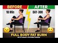 10 Minute Sitting Full Body Workout at Home | Chair Exercise for Fat Loss#homeworkout#chairexercises