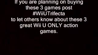 #WiiUTrifecta - Hyrule Warriors, Bayonetta 2, Devil's Third.