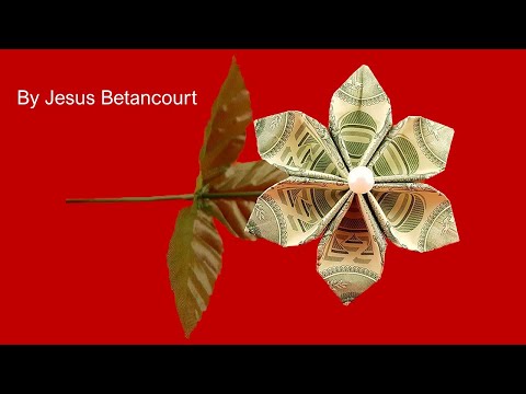 Beautiful 3 Dollar Flower Origami Tutorial