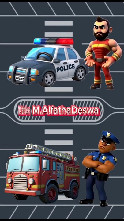vehicles that are confused with police cars or fire trucks⁉️#shorts #cartoon #animation #funny #usa