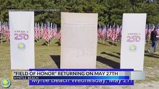 Large crowd expected for grand opening of Myrtle Beach Vietnam Veterans' Memorial