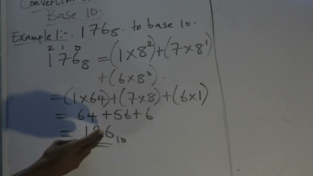 Conversion of base 8 to base 10 contn...