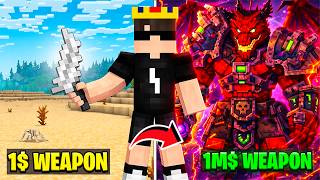 I Tried $1 vs $1,000,000 Weapons in Minecraft🔥|