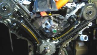 Update: i ended up marking timing chain's location on each cam, and
the bottom gears crank. if install exactly as it came out, work out
great!...