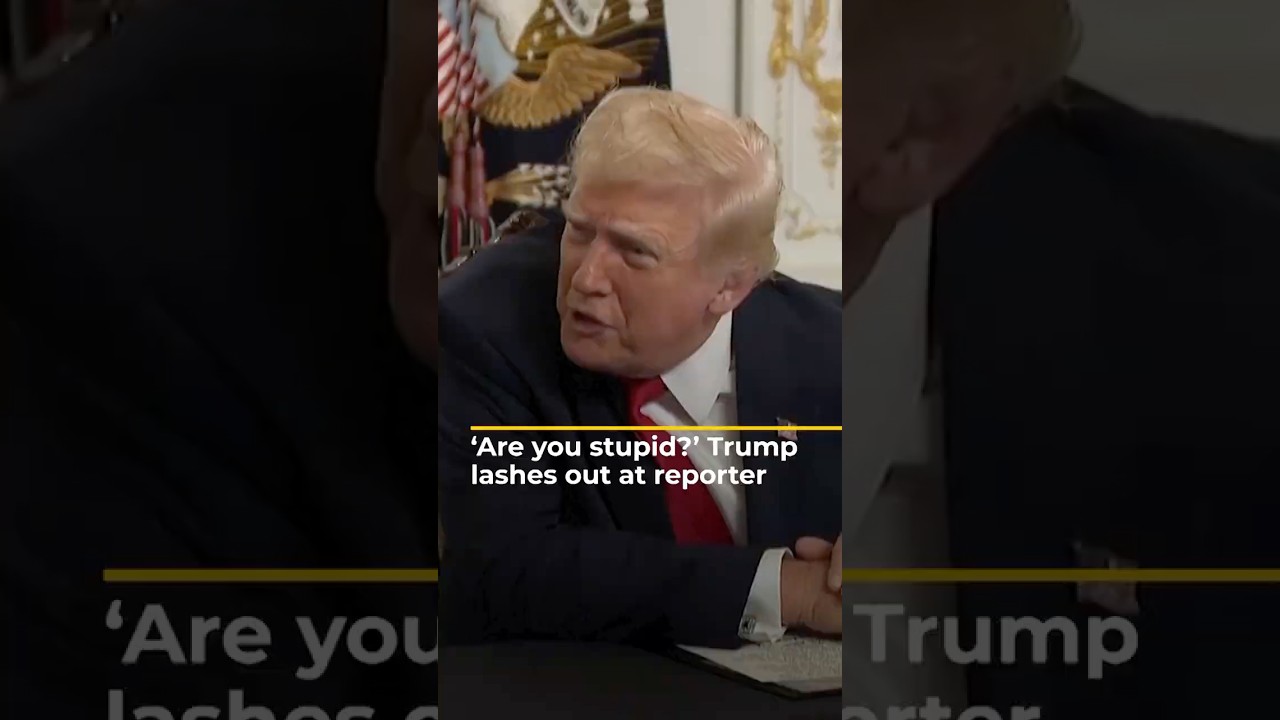 Donald Trump lashes out at reporter asking about DC shooter | AJ #shorts