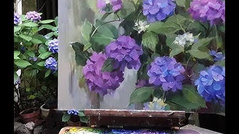 How to Paint Hydrangeas. Katya Held