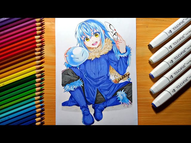 How to draw Rimuru Tempest - That Time I Got Reincarnated as a