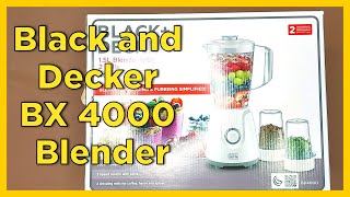 Black and Decker BX4000 Blender Unboxing screenshot 1