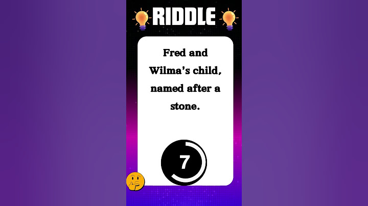 Fred and Wilma's child, named after a stone Riddle #paheliyan #riddleroom #quiz #youtubeshorts