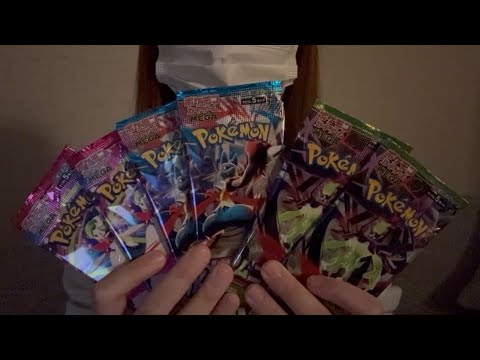 【ASMR】ポケカ3種類開封ASMRでリラックスしてください😴✨