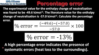 11.1 Percentage error (SL)
