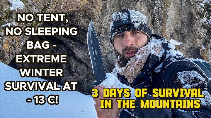No Tent, No Sleeping Bag – Extreme Winter Survival at -13°C!