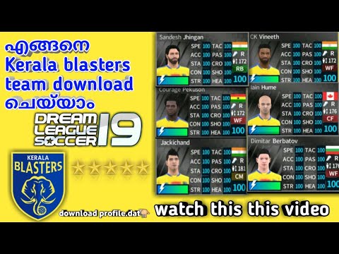 Dream league soccer 2019 kerala blasters players download Clearance