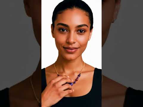 Women's Purple Crazzy Lace Agate Gemstone Necklace #designergemjewels #jewellery #necklace