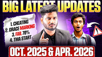 NIOS Big Latest Updates October 2025 & April 2026 Grace Marking | TMA & Practical Marks | Exam Fee