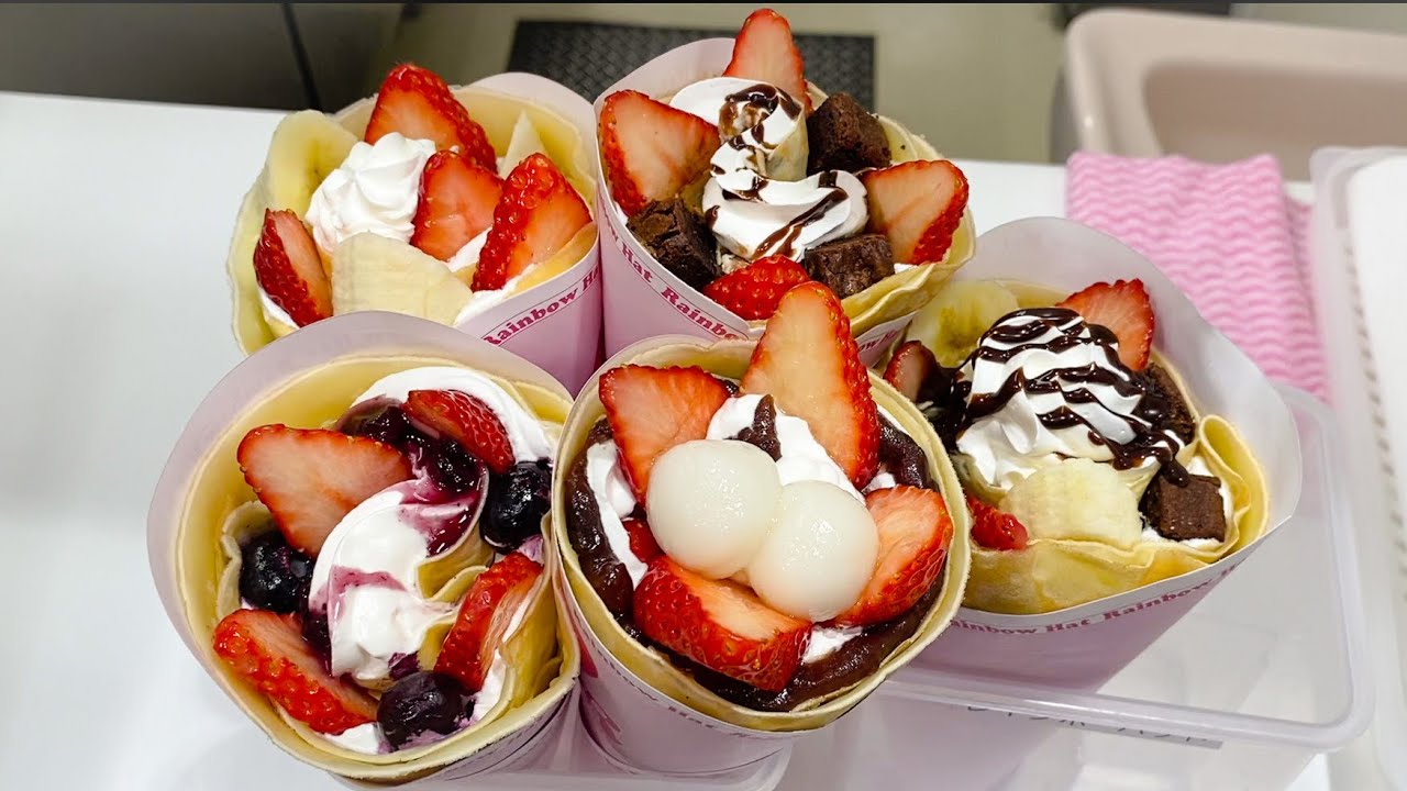 japanese food creamy crepes クレープ YouTube