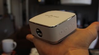 Palm Size Pico HD Projector For Movies & Mirroring iPhone & Android - Review(Projector: http://amzn.to/1nSPwCg UK Shoppers: http://amzn.to/1prIhCd Filmed On Canon 60D: http://amzn.to/1MWM12T ..., 2016-03-18T02:37:37.000Z)