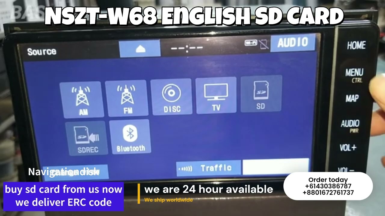 Toyota NSZT-W68T ENGLISH VERSION from Japan Language | BUY SD CARD 