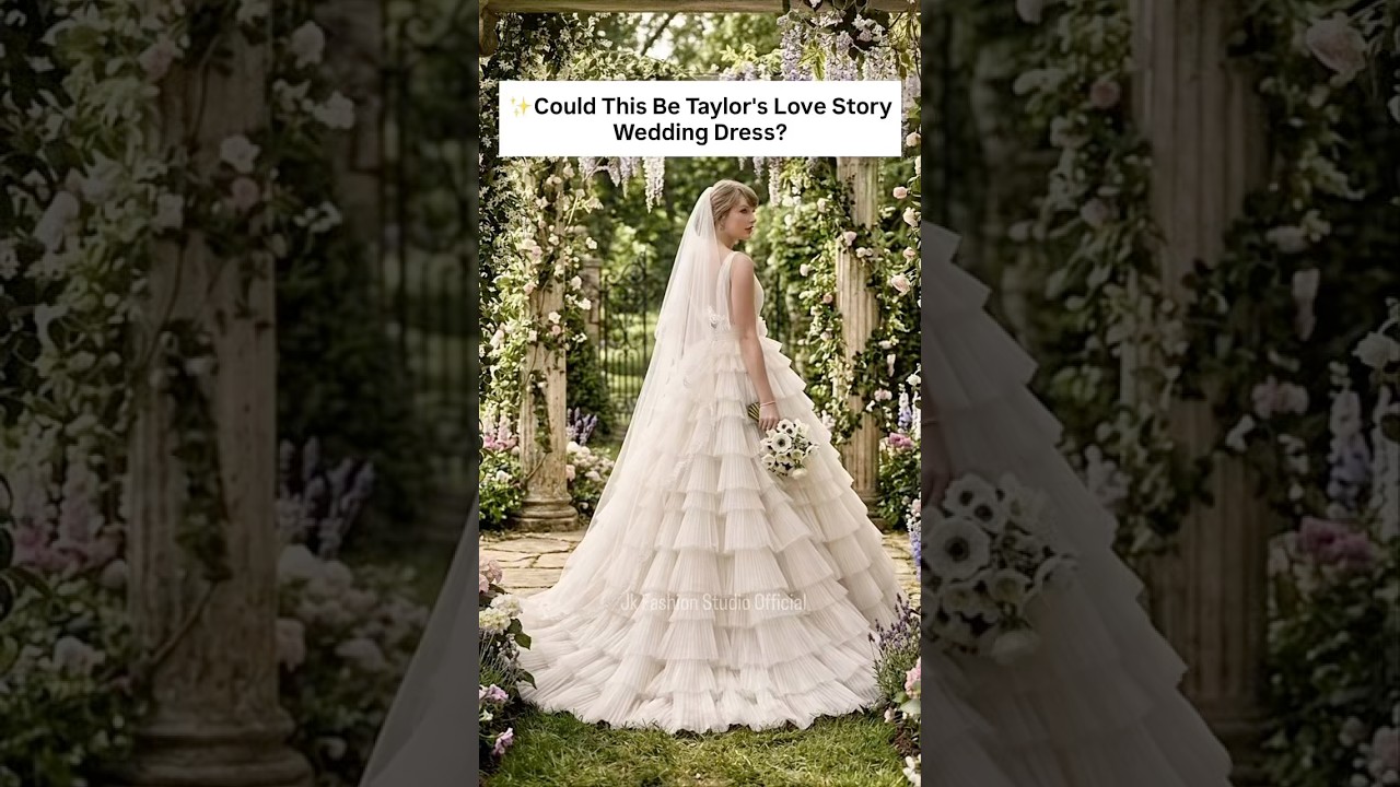 taylor swift love story dress designer I Designed Taylor Swift's Love Story Wedding Dress 🤍 #TaylorSwift # LoveStory #WeddingDress #shorts
