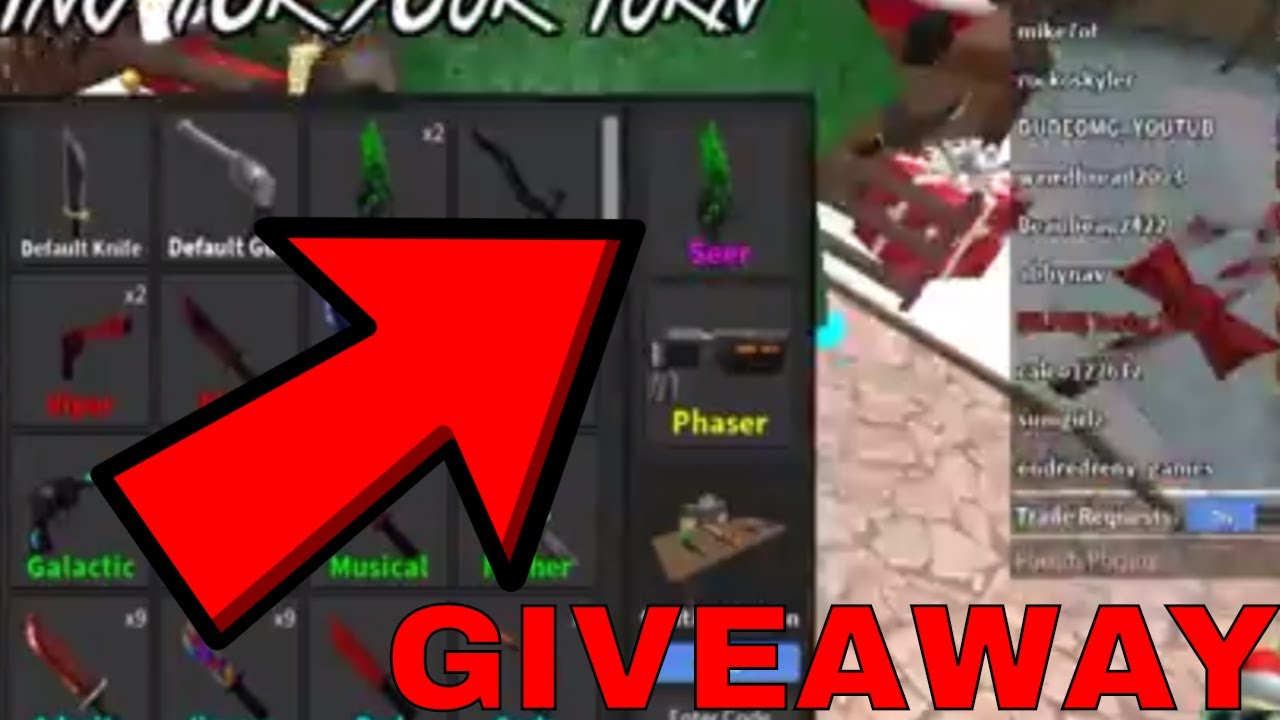 How To Get A Free Seer Giveaway Roblox Assassins Giveaway Youtube - roblox assassin how to get bat scythe free robux without a