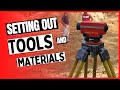 Setting out is impossible without these tools and materials