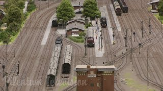 One of Germany&#39;s finest and most famous and superb model railway with steam trains in HO scale