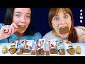 ASMR KINDER RACE CHOCOLATE PARTY (HAPPY HIPPOS, CHOCOLATE CAKE, DELICE) | LiLiBu ASMR