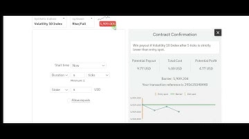Random index analysis binary rise fall strategy