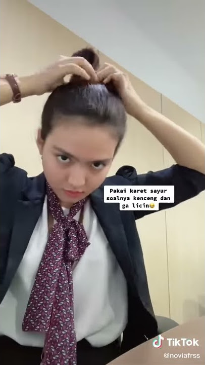 Cara kepang rambut by pegawai bank-tiktok