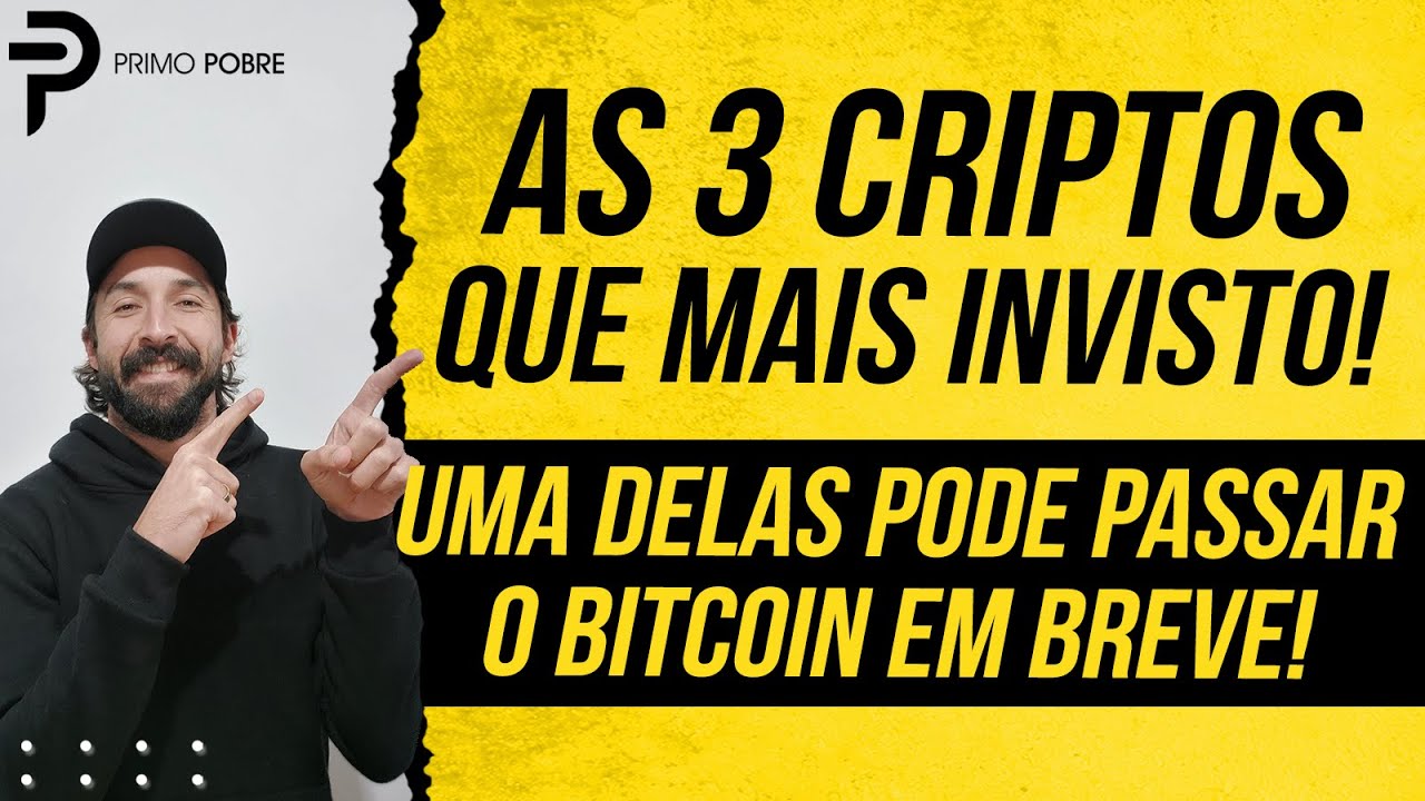 AS TRÊS CRIPTOMOEDAS QUE EU MAIS INVISTO (São Boas, Promissoras e uma delas  pode PASSAR O BITCOIN!)