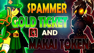 = AQW BOT = /LUCK SPAMMER TOKN l GOLD TICKET AND MAKAI TOKEN [ GRIMLITE Rev 1.3]