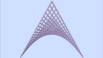 Hyperbolic-Paraboloid Doubly-Ruled Surface Structure