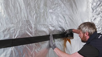 How to install a fire-resistant vapour control layer - Partel IZOPERM PLUS FR Product Installation