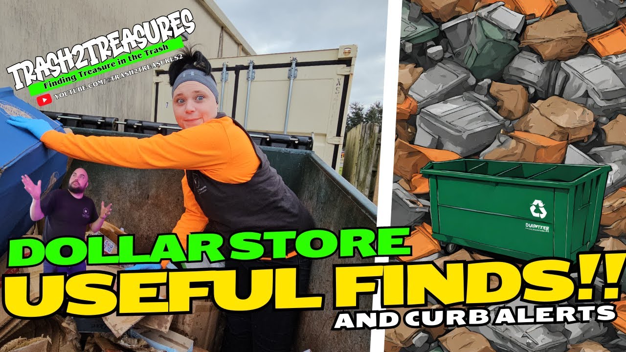 Dollar Store Useful Finds... and MORE!!! #dumpsterdiving #dumpsterdivers #dollartreehaul