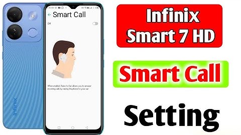 Infinix Smart 7 HD Smart call setting/How to enable smart call setting in infinix smart 7 hd