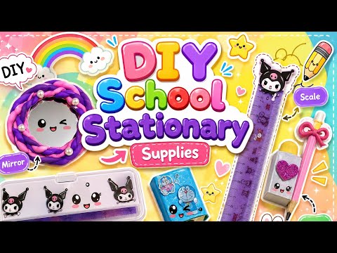 DIY Stationery Ideas ✨ | Easy & Cute School Supplies You Can Make at Home 🥰