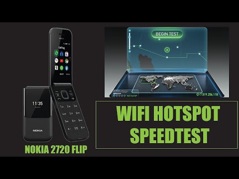 Speedtest wifi Hotspot Nokia 2720 Flip