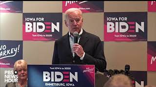 WATCH: Joe Biden speaks at a community event in Emmetsburg, Iowa