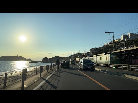 [ Driving Japan ] The small Miura Peninsula near Tokyo. Enoshima.Kamakura. 2023/Oct/16 Mon 9:20 a.m.