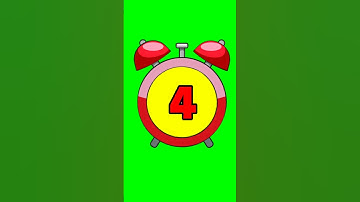 animated alarm clock 10 seconds timer green screen #shorts #greenscreen #video #ytshorts #animation