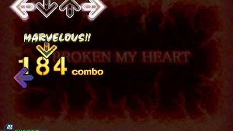 [DDR 5th/stepmania/TRANS] BROKEN MY HEART [Single-EXPERT] 99.444%